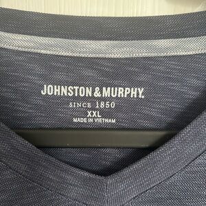 Johnston & Murphy Heather Navy Polo Shirt XXL